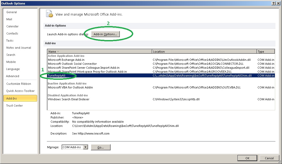 TuneReplyAll installation - picture #1