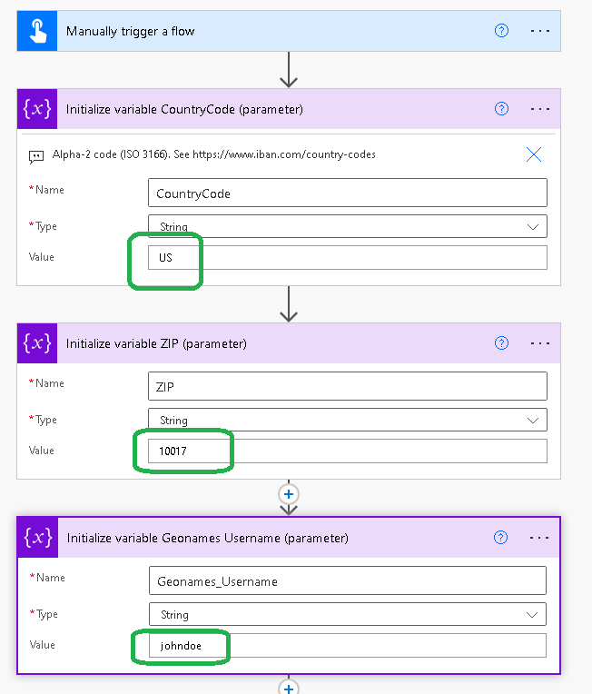 GetTimezoneByCountryCodeAndZip Flow installation picture 4