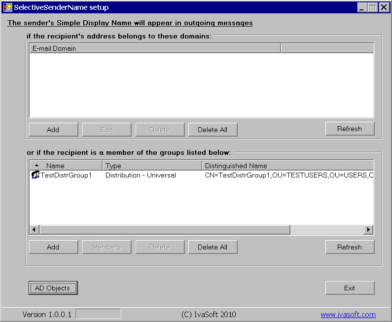 SelectiveSenderName 2007 settings picture 3