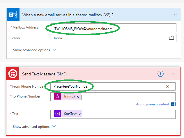 SendSMS Flow installation 4